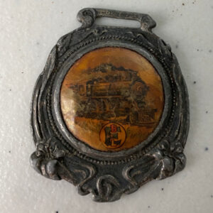 Early 1900 FINCK’S Detroit Overalls “Wear Like A Pig’s Nose” Watch FOB